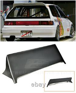 For 88-91 Honda Civic Hatchback EF9 J's Style BLACK Rear Roof Wing Spoiler