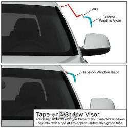 For 92-95 Honda Civic Coupe 2Dr Smoke Tinted Windows Visor Rain Guard EG SI
