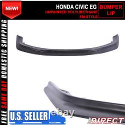 For 92-95 Honda Civic Jdm First Dp Style Front Bumper Splitter Lip Fm Molding