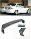 For 96-00 Honda Civic 2dr Mugen Style Rear Wing Spoiler Lip With 2x Black Emblems