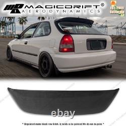 For 96-00 Honda Civic Hatch Spoon Style Carbon Fiber Window Roof Spoiler Wing