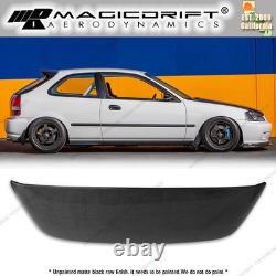 For 96-00 Honda Civic Hatch Spoon Style Carbon Fiber Window Roof Spoiler Wing