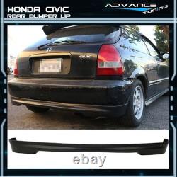 For 96-98 Honda Civic Hatchback Mugen Style Front Bumper Lip & Rear Diffuser Lip