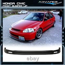 For 96-98 Honda Civic Hatchback Mugen Style Front Bumper Lip & Rear Diffuser Lip