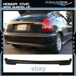For 96-98 Honda Civic Mugen Front Bumper Lip + Rear Diffuser Lip + Window Visors