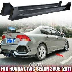 For CIVIC Sedan 4dr Mugen-style Side Skirt Pp Unpainted Custom Body Kits