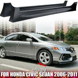 For CIVIC Sedan 4dr Mugen-style Side Skirt Pp Unpainted Custom Body Kits