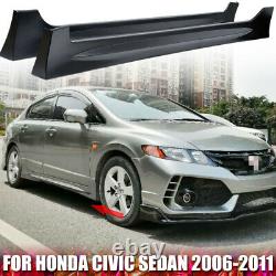 For CIVIC Sedan 4dr Mugen-style Side Skirt Pp Unpainted Custom Body Kits