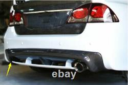 For Honda Civic 2006-11 Carbon Fiber Mugen Rear Bumper Diffuser Spoiler Bodykit
