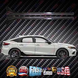 For Honda Civic 2022-2023 Gloss Black Side Skirts Body Kit Mugen Type R Style