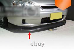 For Honda Civic EK 1996-2000 Mugen Front Bumper Lip Chin Spoiler Carbon Fiber