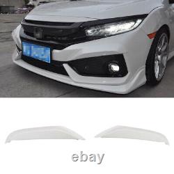 For Honda Civic FK7 Hatchback 2017-2019 FRP Mugen Style Front Side Lip Splitter