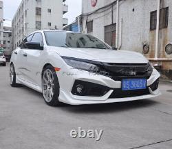 For Honda Civic FK7 Hatchback 2017-2019 FRP Mugen Style Front Side Lip Splitter