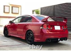 For Honda Civic Fd FD Fa si 2006 2011 Mugen RR Style Rear Bumper Diffuser -2