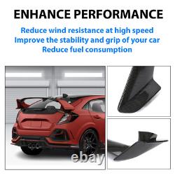 For Honda Civic Hatchback 16-21 2017 Type-R Carbon Look Rear Trunk Wing Spoiler