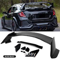 For Honda Civic Hatchback 16-21 2017 Type-R Gloss Black Rear Trunk Wing Spoiler
