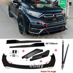 For Honda Civic MUGEN Front Bumper Lip Splitter +Side Skirts +Rear Lips +Rods