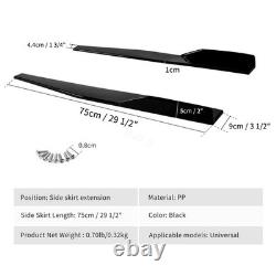 For Honda Civic MUGEN Front Bumper Lip Splitter +Side Skirts +Rear Lips +Rods