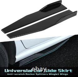 For Honda Civic MUGEN Front Bumper Lip Splitter +Side Skirts +Rear Lips +Rods