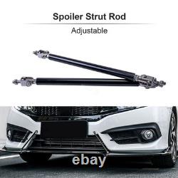 For Honda Civic MUGEN Front Bumper Lip Splitter +Side Skirts +Rear Lips +Rods