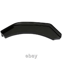 For Honda Civic MUGEN Gloss Black Front Bumper Lip Splitter Spoiler + Strut Rods