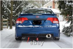For Honda Civic SI Dry Carbon Fiber Mugen Rear Bumper Diffuser Spoiler Bodykit