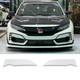 For Honda Civic Type R 10th Mugen Style Fk8 Hatchback 17+ Frp Side Lip Splitter