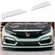 For Honda Civic Type R 10th Mugen Style Fk8 Hatchback Frp Side Lip Splitter 17+
