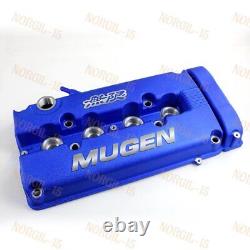 For MUGEN Style Engine Valve Blue Cover For 1999 2000 Honda CIVIC SI Dohc VTEC