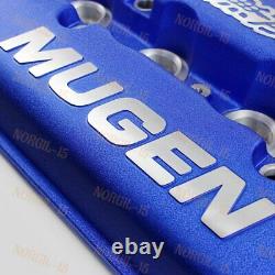 For MUGEN Style Engine Valve Blue Cover For 1999 2000 Honda CIVIC SI Dohc VTEC