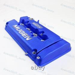 For MUGEN Style Engine Valve Blue Cover For 1999 2000 Honda CIVIC SI Dohc VTEC