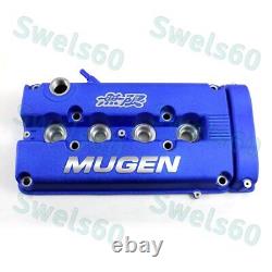 For MUGEN Style Engine Valve Cover For 1999 2000 Honda CIVIC SI Dohc VTEC Blue