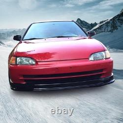 Front Bumper Lip Splitter Fits 1992-1995 Honda Civic Sedan, Mugen Style Unpainted