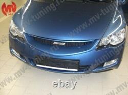 Front Grill Mugen Style for Honda Civic 4D Sedan prefacelift 8th gen 2006-2008