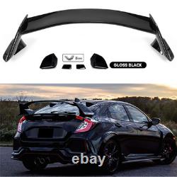 Gloss Black Rear Trunk Spoiler Wing For Honda Civic Hatchback Type R 2016-2021