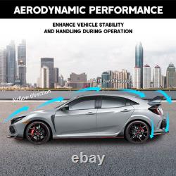 Gloss Black Rear Trunk Spoiler Wing For Honda Civic Hatchback Type R 2016-2021