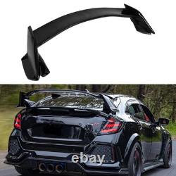 Gloss Black Rear Trunk Spoiler Wing For Honda Civic Hatchback Type R 2016-2021