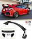 Glossy Black Rear Trunk Spoiler For 16-up Honda Civic Hatchback Type R Style New