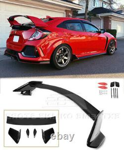 Glossy Black Rear Trunk Spoiler For 16-Up Honda Civic Hatchback Type R Style New