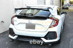 Glossy Black Rear Trunk Spoiler For 16-Up Honda Civic Hatchback Type R Style New