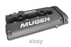 Gray MUGEN Style Engine Valve Cover For Honda Civic B16 B17 B18 VTEC B18C DOHC