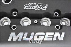 Gray MUGEN Style Engine Valve Cover For Honda Civic B16 B17 B18 VTEC B18C DOHC