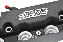 Gray MUGEN Style Engine Valve Cover For Honda Civic B16 B17 B18 VTEC B18C DOHC