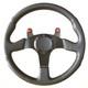 Honda Steering Wheel 350mm Black Leather Civic Integra Crx Accord Mugen Momo Jdm