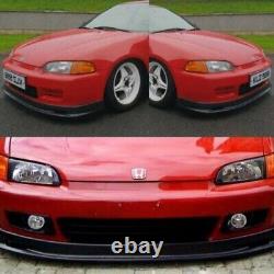 Honda CIVIC Eg 92-95 2-3dr Mugen Type Front Bumper Lip Splitter Pu Plastic Black