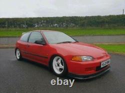 Honda CIVIC Eg 92-95 2-3dr Mugen Type Front Bumper Lip Splitter Pu Plastic Black