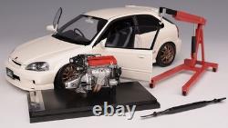Honda Civic Type R EK9 Mugen Chamionship White 1/18 M85025 MOTORHELIX