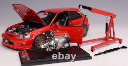 Honda Civic Type R EK9 Mugen Milano Red 1/18 M85026 MOTORHELIX