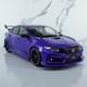Honda Civic Type R Mugen Fk8 By Otto 118 Scale Resin Model Car Jdm Gift Blue