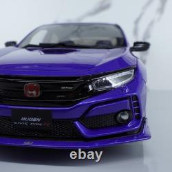 Honda Civic Type R Mugen FK8 by Otto 118 Scale Resin Model Car JDM Gift Blue